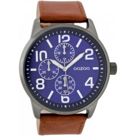 OOZOO Timepieces 45mm Cognac Brown Leather Strap C7446